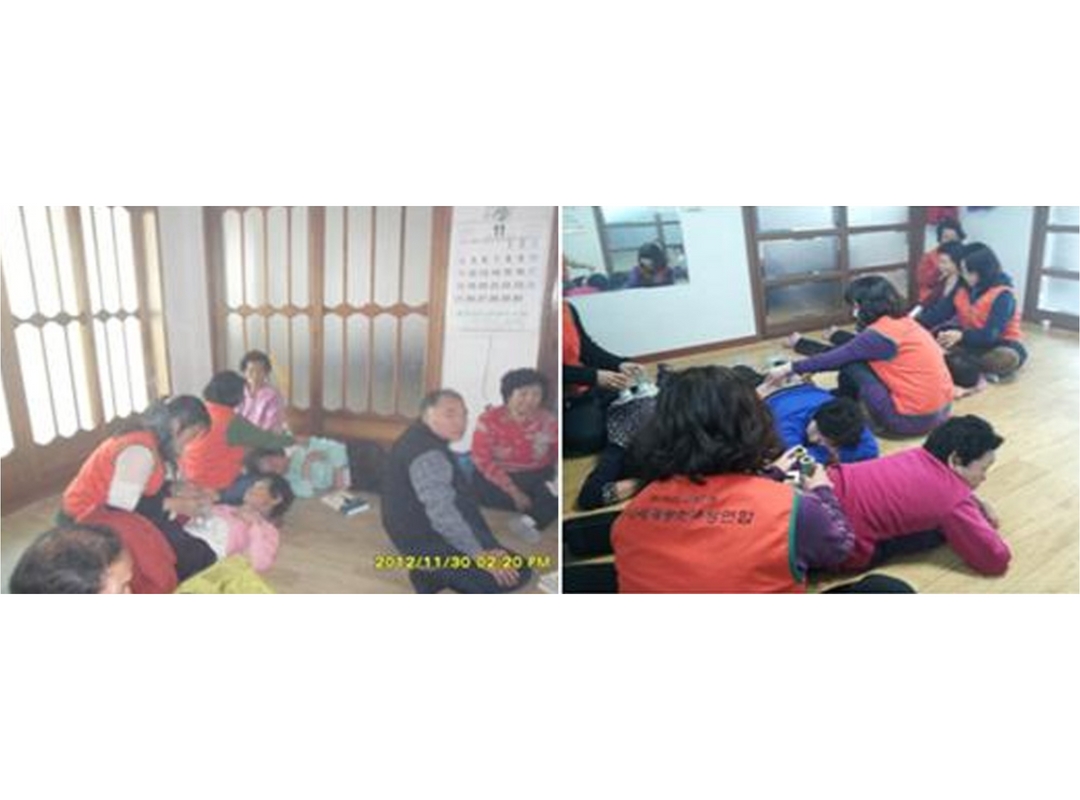 광주전남 영광지부 쑥뜸봉사