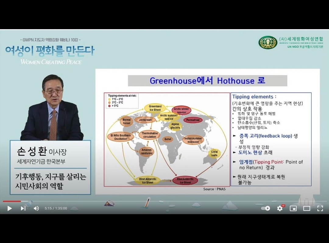 여성리더십 | GWPN 지도자 역량강화 웨비나 ‘여성이 평화를 만든다’ 10강 - ‘기후행동, 지구를 살리는 시민사회의 역할’