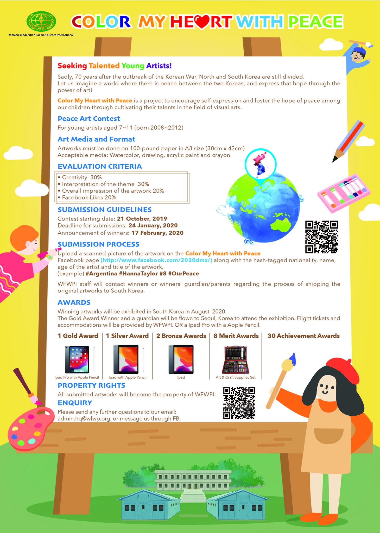 Peace Art Contest - Color My Heart with Peace (English)