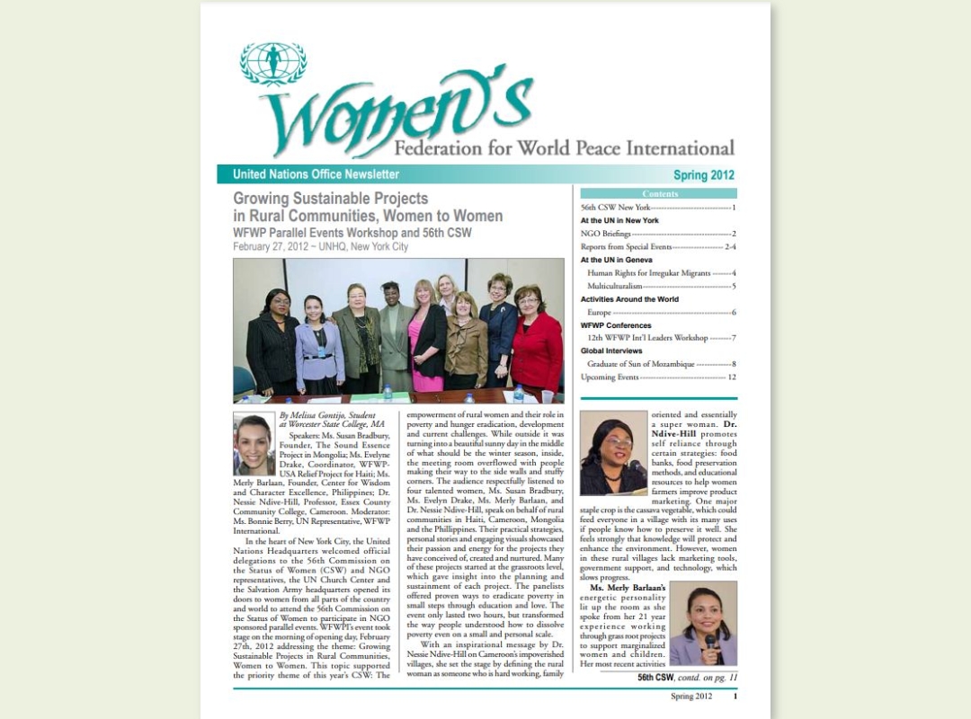 UN | 2012년 봄 유엔 뉴스레터